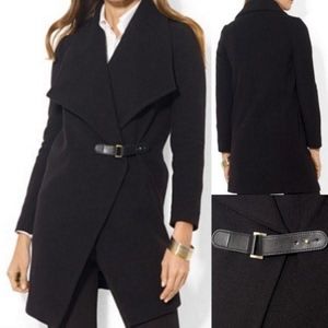 Lauren Ralph Lauren Drape Front Belted Coat